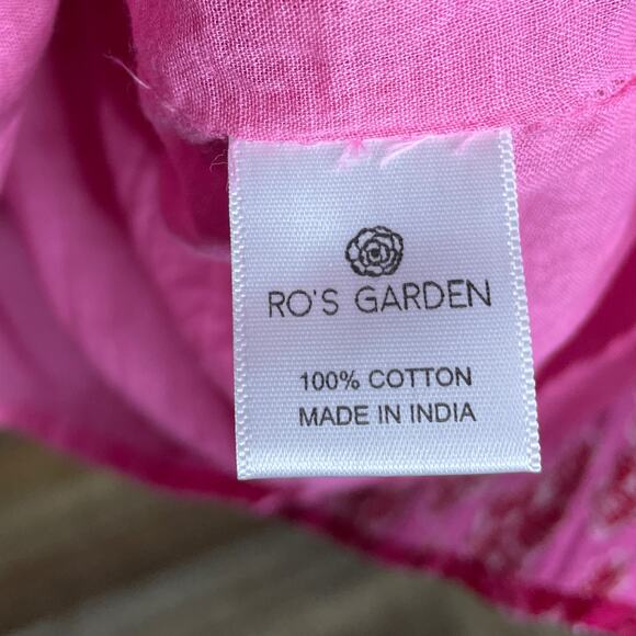 Ro's Garden Hamilton Mini Dress Delfina Pink Red Floral Size Large NWT - Picture 7 of 12